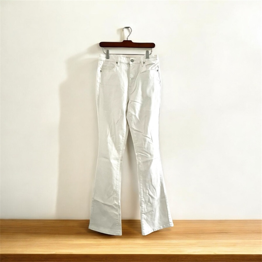 Blank NYC White Flare Wide-Leg Jeans